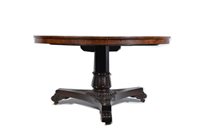 Lot 415A - William IV rosewood circular tilt-top...