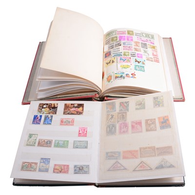 Lot 180 - Collection of stamps, complete stamp sheets, FDCs, envelopes, ration books, and other ephemera.
