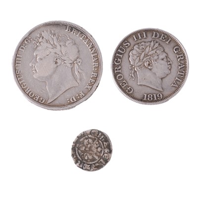 Lot 240 - CATALOGUE AMENDMENT - THREE silver content coins, 14th century and later.