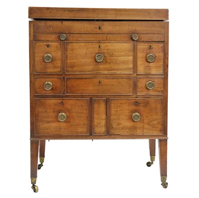 Lot 529 - Regency mahogany gentleman's dressing cabinets