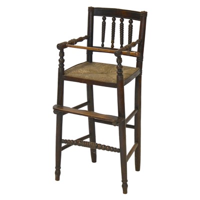 Lot 362 - 19th century child's highchair