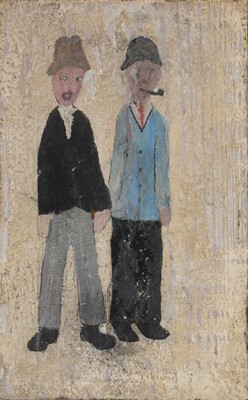 Lot 181 - Manner of L S Lowry, Two figures