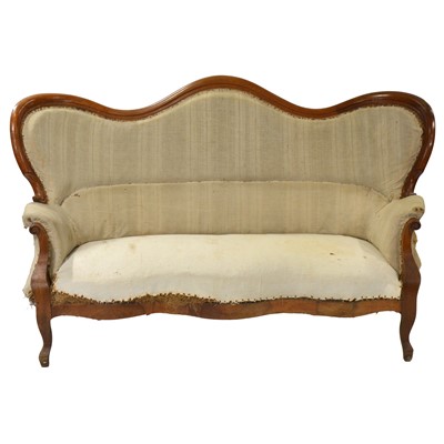 Lot 477 - French mahogany sofa