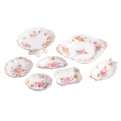 Lot 30 - Derby 'Derby Posies" trinket dishes etc, a Noritake pot pourri bowl.