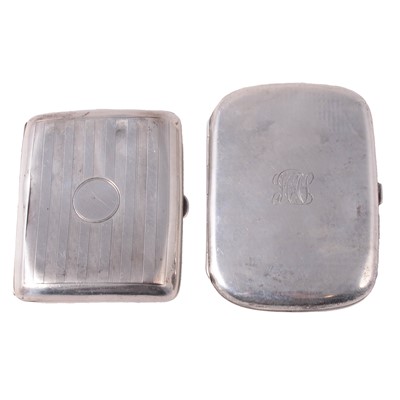 Lot 346 - Two silver cigarette cases
