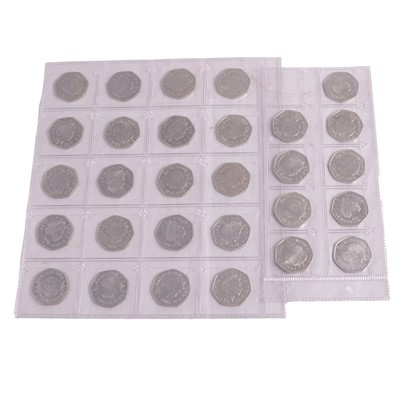 Lot 230 - Complete set of twenty-nine 2012 Olympics 50p coins.