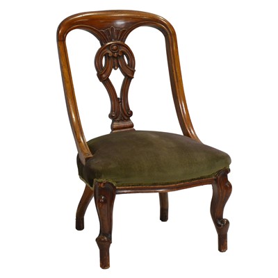 Lot 316 - Victorian mahogany chair
