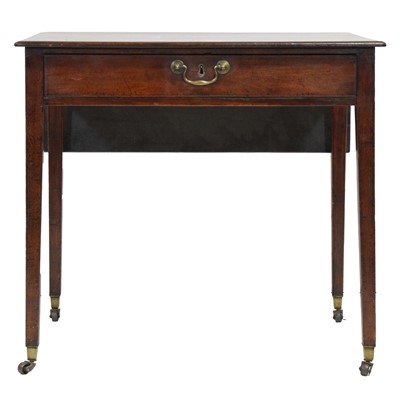 Lot 506 - George III mahogany side table