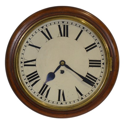 Lot 479 - Victorian mahogany dial clock