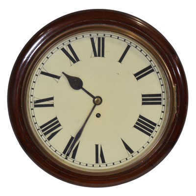 Lot 478 - Victorian mahogany dial clock