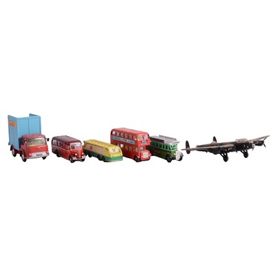 Lot 203 - Three boxes of assorted loose diecast vehicles, including Dinky military