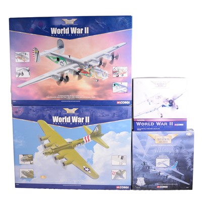 Lot 217 - Corgi Aviation Archive limited edition aircraft models, and two others