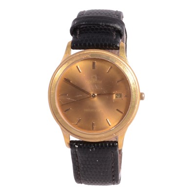 Lot 451 - Zenith - a gentleman's Cosmopolitan gold-plated quartz wristwatch.