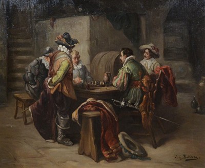 Lot 120 - Luigi Giorgio Baldero (fl. 1860-1890), A game of Chess