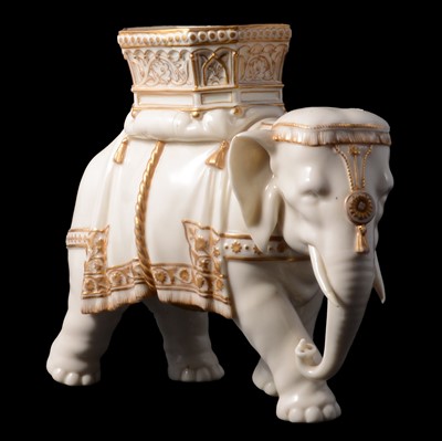 Lot 10 - Royal Worcester style elephant vase