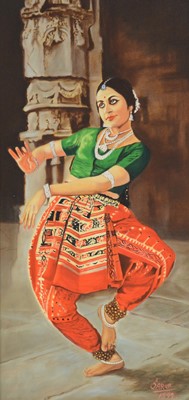 Lot 465 - Sarup Singh Dhandia MBE, six portraits of Indian dancers