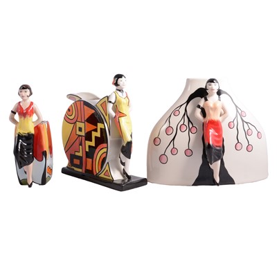 Lot 10 - Three limited edition Lorna Bailey figural vessels