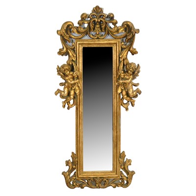 Lot 436 - Modern gilt composite wall mirror