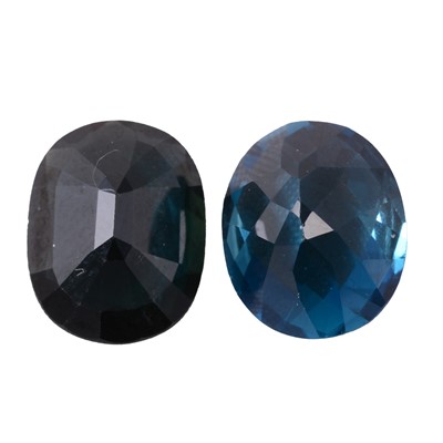 Lot 60 - Two loose sapphire stones.