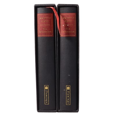 Lot 170 - Martin Amis 'The Information' two copies with invitation to launch party, one copy upside down.