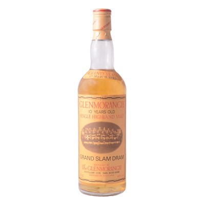 Lot 262 - Glenmorangie, 10 Year Old, Rugby "Grand Slam Dram" bottling, 1990.