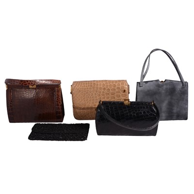 Lot 588 - Eleven vintage handbags, and a vintage travel case.