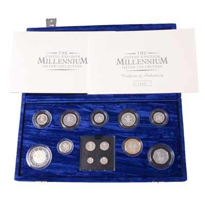Lot 209 - Royal Mint Millennium Silver Coin Collection.