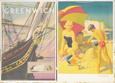 Lot 403 - Two advertising posters - Greenwich/ Cutty Sark, and Broadstairs