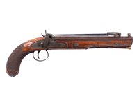 Lot 93 - A percussion bayonet pistol by Jackson of...