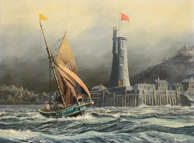 Lot 281 - Peter Leath, Westerly leaving St Mary, and a companion painting