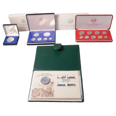 Lot 268 - Collection of overseas coin sets and coins, some silver content.