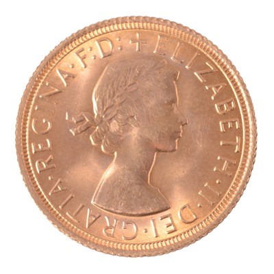 Lot 190 - A Gold Full Sovereign Coin, Elizabeth II 1967.