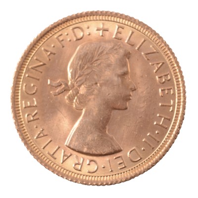 Lot 195 - A Gold Full Sovereign Coin, Elizabeth II 1967.
