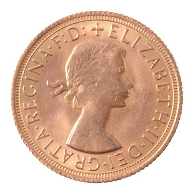 Lot 196 - A Gold Full Sovereign Coin, Elizabeth II 1967.