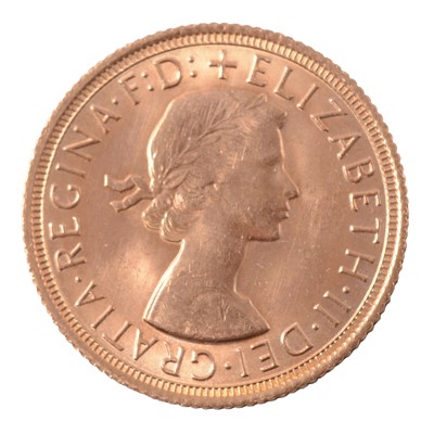 Lot 197 - A Gold Full Sovereign Coin, Elizabeth II 1967.