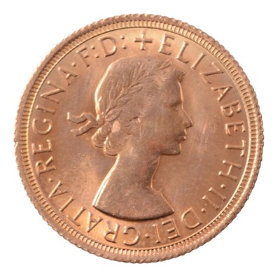 Lot 198 - A Gold Full Sovereign Coin, Elizabeth II 1967.