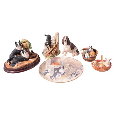 Lot 53 - Border Fine Arts, a collection of sheepdog groups and other similar figures