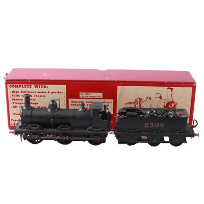 Lot 58 - Slater’s Loco Kits, O-gauge scale model railway straight framed 0-6-0 locomotive and tender