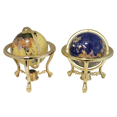 Lot 145 - Two modern decorative desktop globes