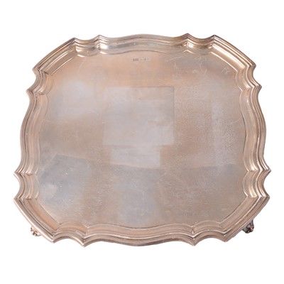 Lot 364 - Silver salver