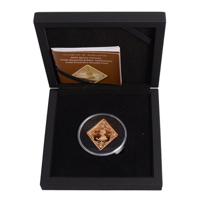 Lot 324 - 2022 Queen Victoria 125th Diamond Jubilee Anniversary Gold Proof Five Pounds Coin.