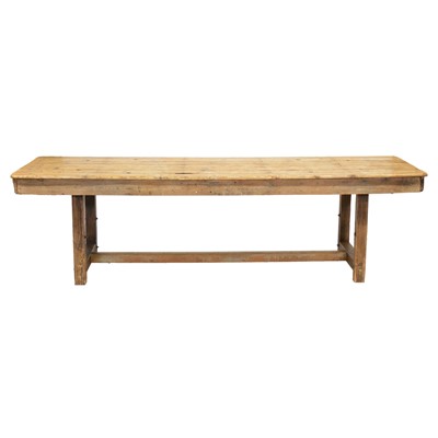 Lot 418 - Hand made pine kitchen table
