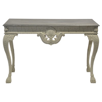 Lot 379 - George II style painted console table