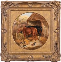 Lot 248 - Follower of John Frederick Herring Jnr, Horses...
