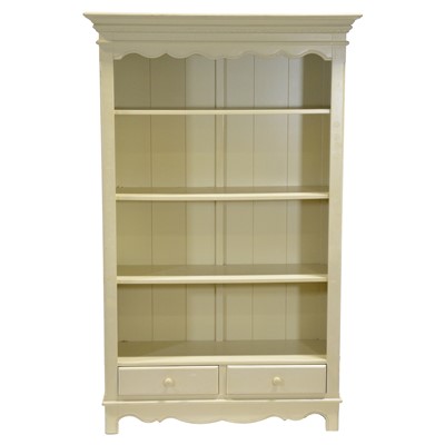 Lot 376 - Pair of painted open bookcases