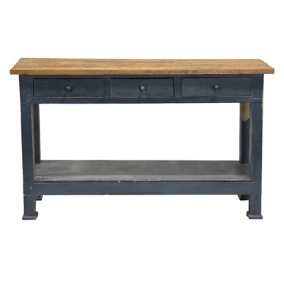 Lot 378 - Painted pine kitchen side table