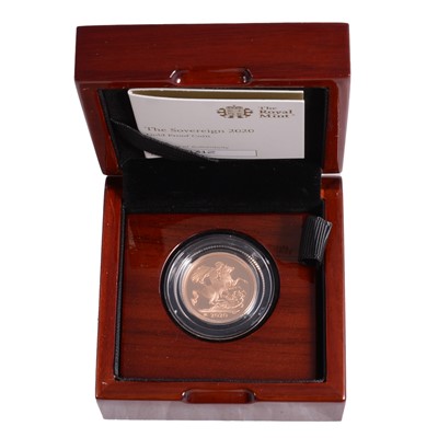 Lot 310 - Gold Proof Full Sovereign Coin, Elizabeth II 2020.