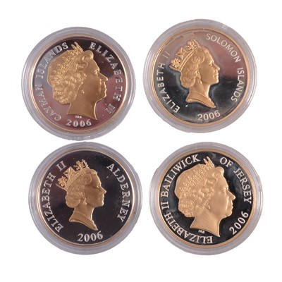Lot 272 - Four Queen Elizabeth II’s 80th Birthday Silver Commemorative Coins.