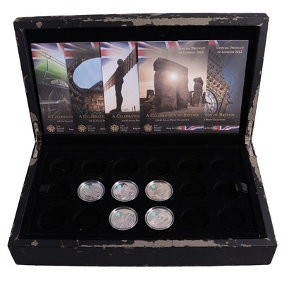 Lot 278 - Five 2012 Olympics – The Celebration of Britain £5 Coins.