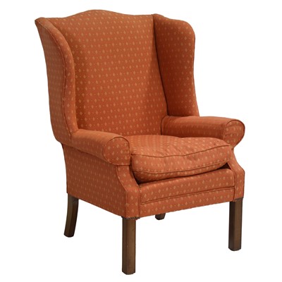 Lot 540 - Georgian style wingback chair
